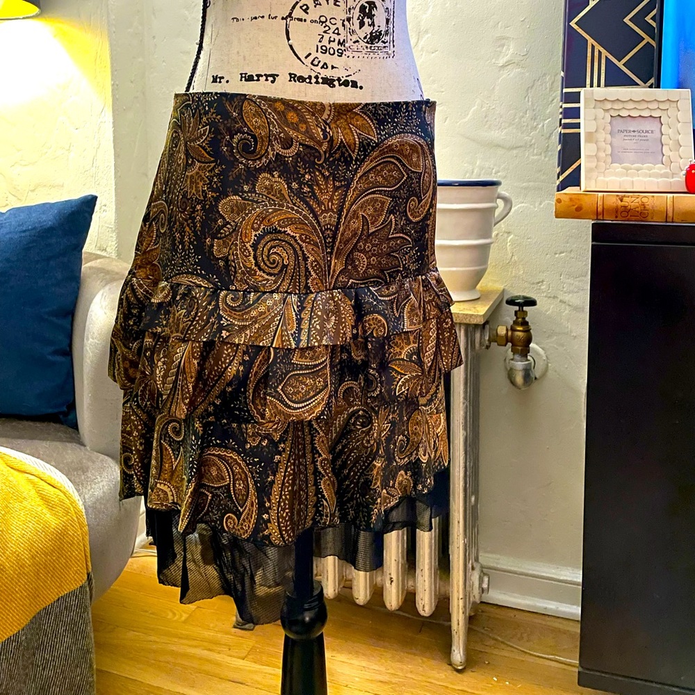 Le Group - Italian Paisley Skirt, Size 42